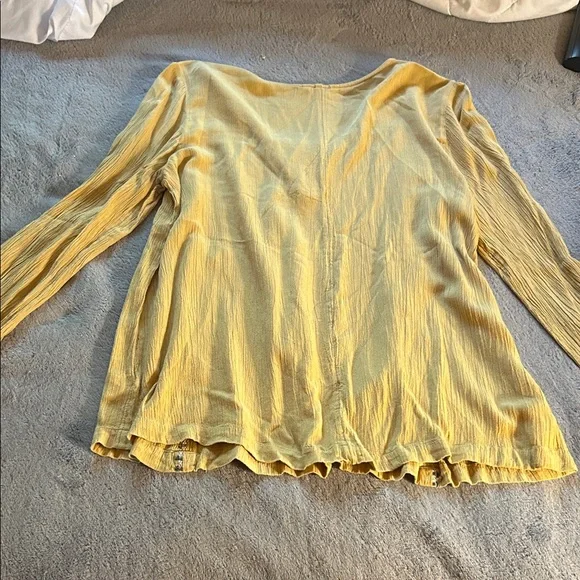 Sonoma Mustard Yellow Blouse with Embellished Details - Picture 3 of 4
